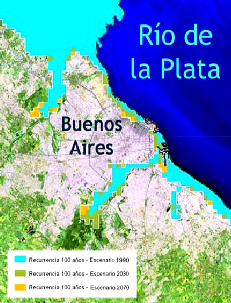 anegamientos urbanos y recurrencias correspondientes a criterios de hidrologia urbana